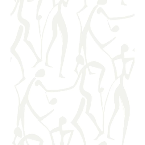 York Táncoló alakok gyöngyházas fehér vlies tapéta Joyful Dancers Pearl 52 cm X 10 m
