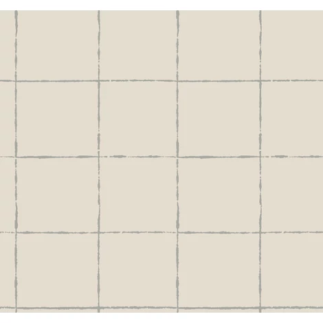 York Szürke kockás vlies tapéta La Vitre Plaid Lichen Grey 68,58 cm X 8,22 m