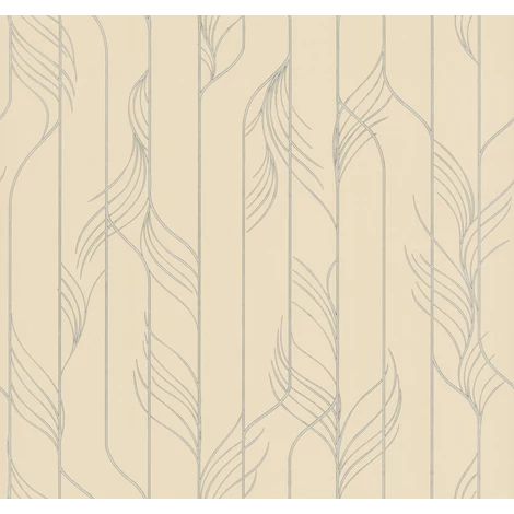 York Bézs-ezüst glamúr vlies tapéta Elemental Thread Neutral Pearl & Silver 68,58 cm X 8,22 m