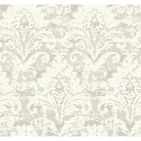 York Barokk mintás bézs vlies tapéta Velvet Crush Damask Cream & Pearl 68,58 cm X 8,22 m