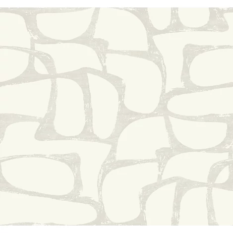 York Elegáns absztrakt fehér-szürke vlies tapéta Craftsman Geometric White & Grey 68,58 cm X 8,22 m