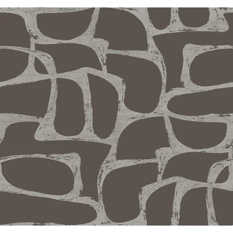 York Elegáns absztrakt sötétbarna vlies tapéta Craftsman Geometric Mocha 68,58 cm X 8,22 m