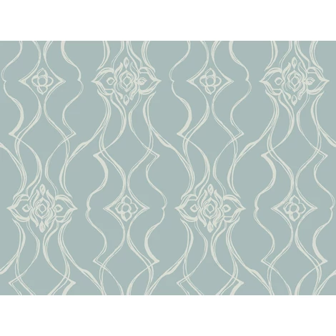 York Elegáns kék vlies tapéta Pirouette Spa 68,58 cm X 8,22 m