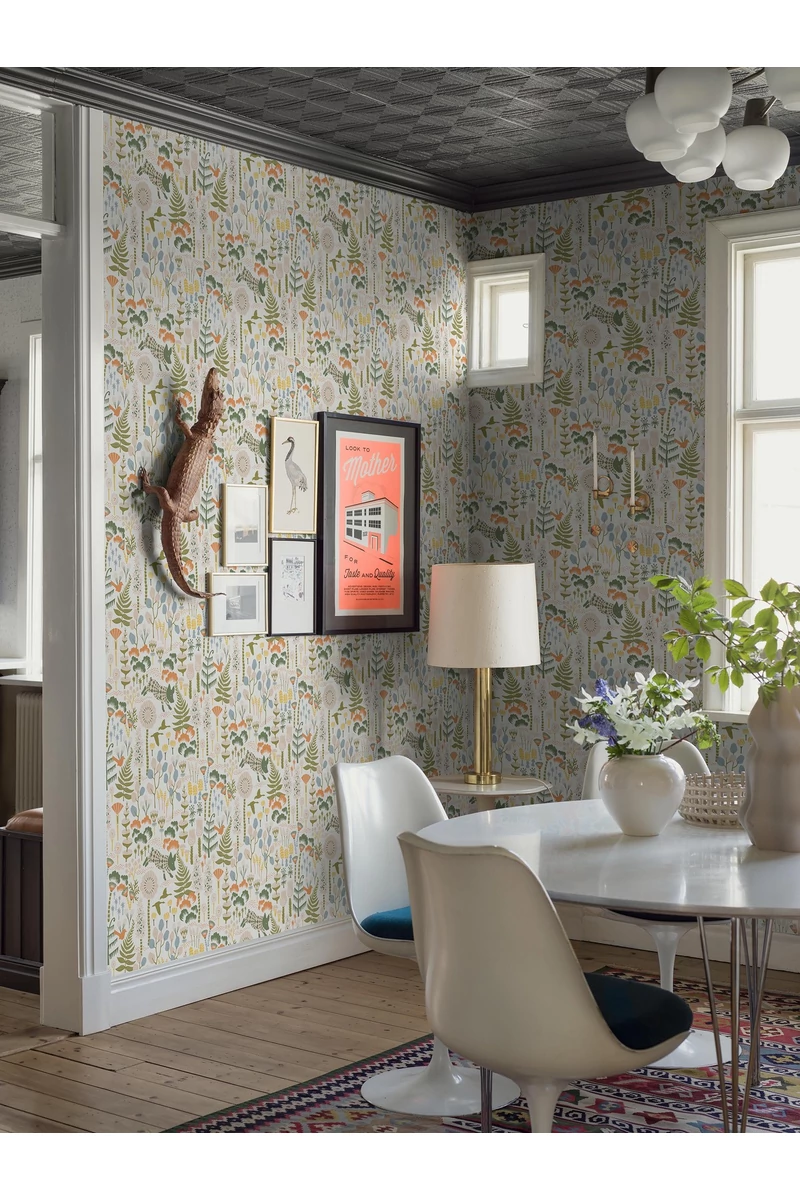 Boras Vidám állatos modern színes vlies tapéta Hanna Werning Hoppmosse Multi 53 cm X 10 m