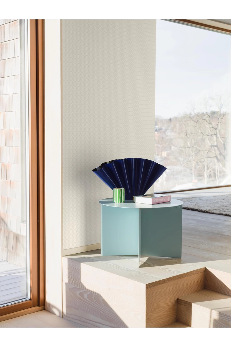 Boras Geometriai mintás modern fehér vlies tapéta Arne Jacobsen Ypsilon White 53 cm X 10 m