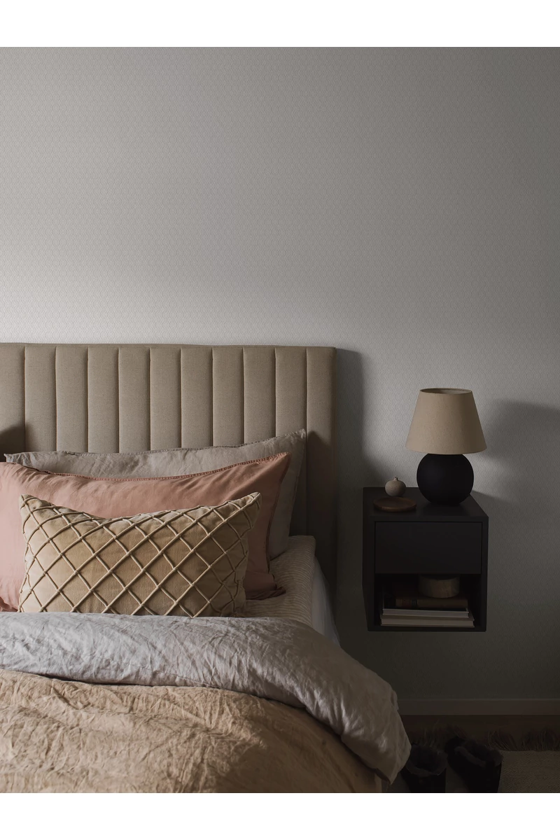 Boras Hullámos skandináv szürke vlies tapéta Moa Grey 53 cm X 11 m