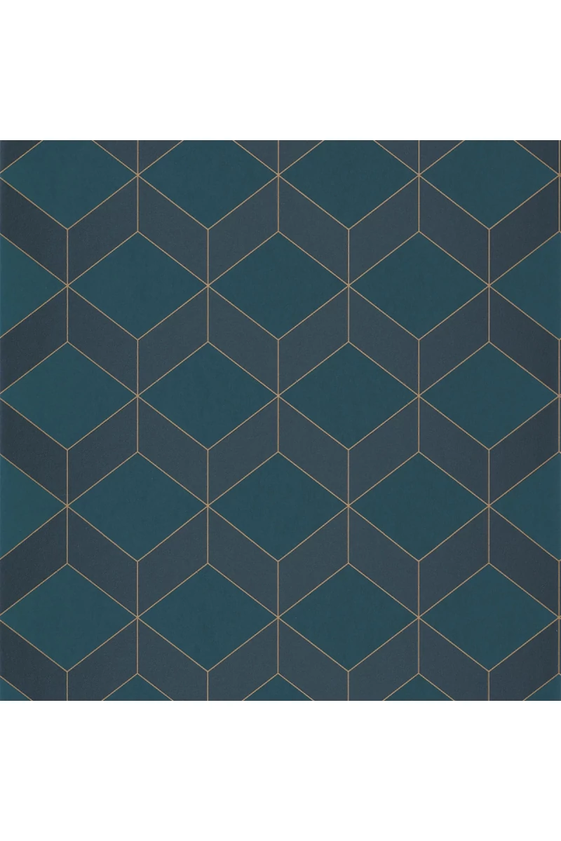 Casadeco Geometriai mintás modern kék vlies tapéta 1930 Metro Bleu 53 cm X 10 m