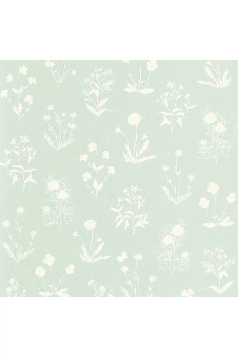 Casadeco Pitypangos romantikus zöld vlies tapéta Herbier Vert Aloe 53 cm X 10 m