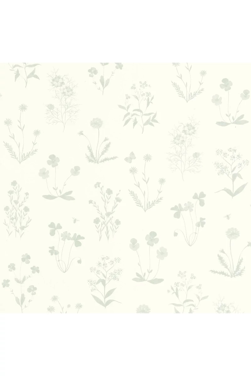 Casadeco Pitypangos romantikus szürkés kék vlies tapéta Herbier Bleu Grise 53 cm X 10 m