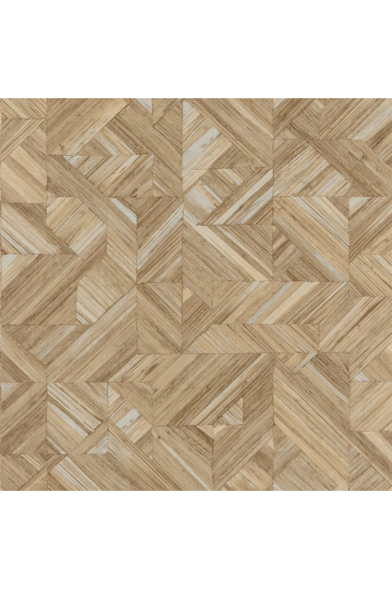 Casadeco Geometriai mintás 3D hatású bézs vinyl tapéta Paille Beige Paille 53 cm X 10 m