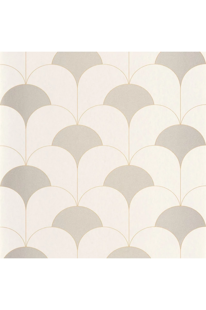 Casadeco Elegáns Art deco bézs vlies tapéta Theatre Beige Lin 53 cm X 10 m