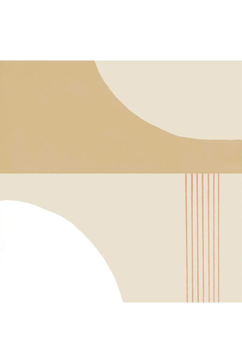 Casadeco Modern absztrakt mintás bézs vlies tapéta Pop Art Naturel 53 cm X 10 m