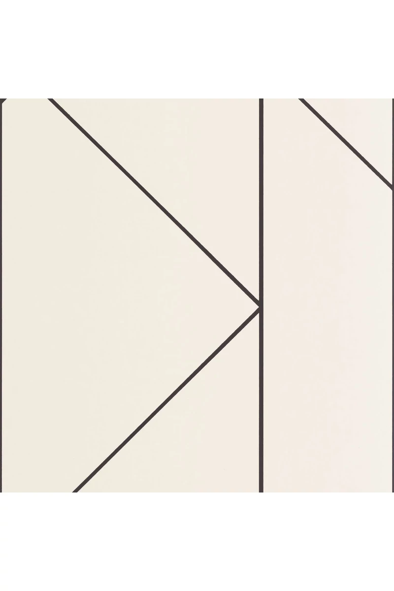 Casadeco Geometriai mintás elegáns bézs vlies tapéta Pure Beige/Noir Fusain 53 cm x 10 m