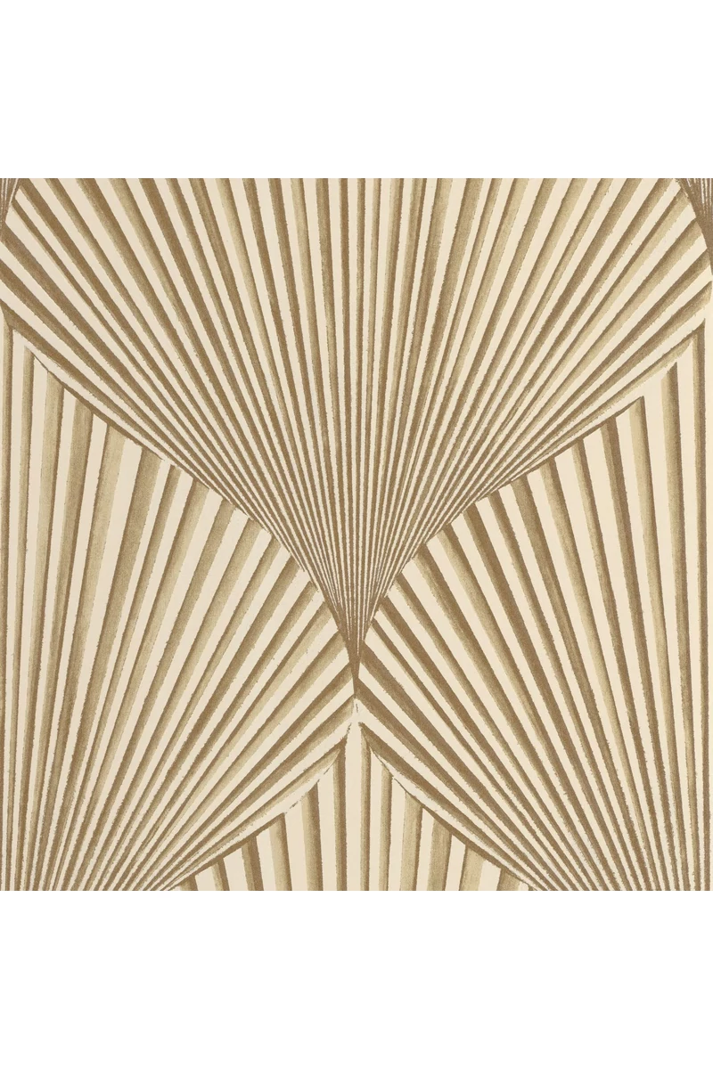 Casadeco Legyező mintás 3D hatású bézs vlies tapéta Semiramis Beige Raphia 53 cm X 10 m