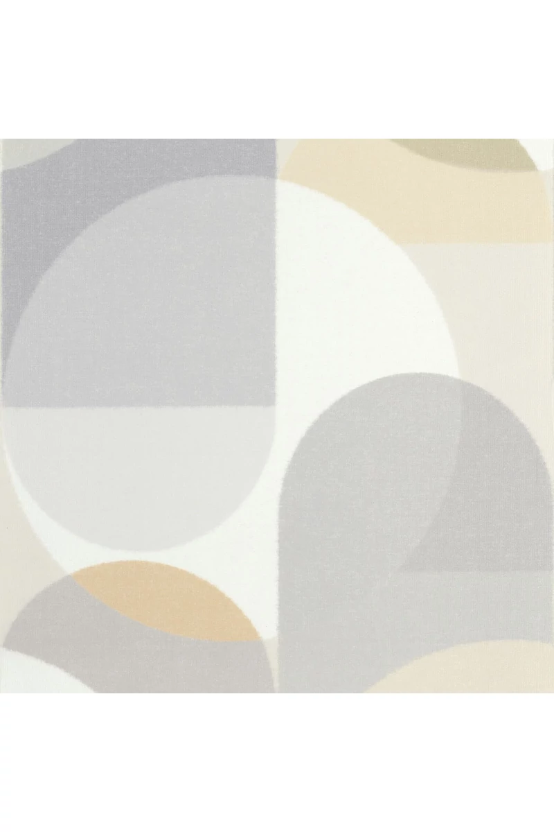 Casadeco Kör mintás drapp-szürke vlies tapéta Abby Naturel 53 cm X 10 m