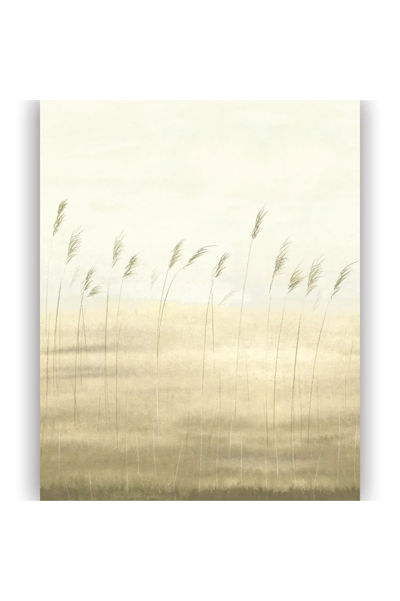 Casadeco Modern Nád mintás zöld vlies poszter tapéta Jonc Des Dunes Ble 50 cm X 3 m