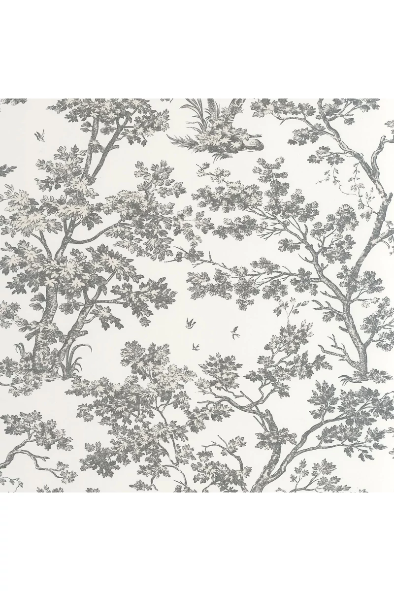 Casadeco fekete fa mintás vlies tapéta Arbre Noir Fusain 53 cm X 10 m