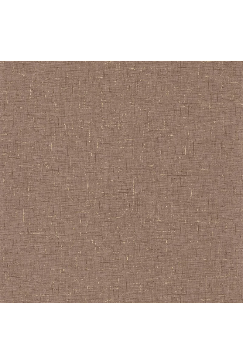 Caselio Szövet hatású barna vinyl tapéta metál fénnyel Gaze Metal Praline Or 53 cm X 10 m