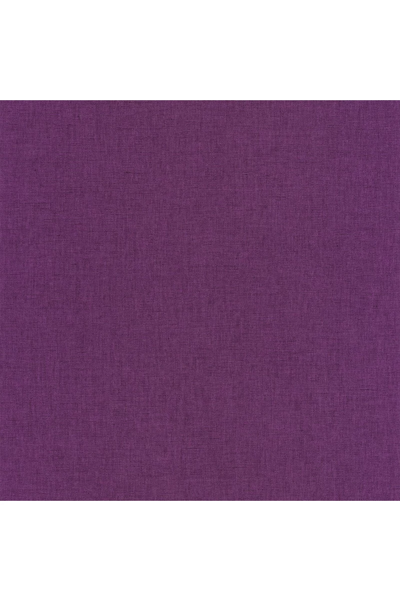 Caselio Lenvászon hatású lila vinyl tapéta Uni Mat Aubergine 53 cm X 10 m