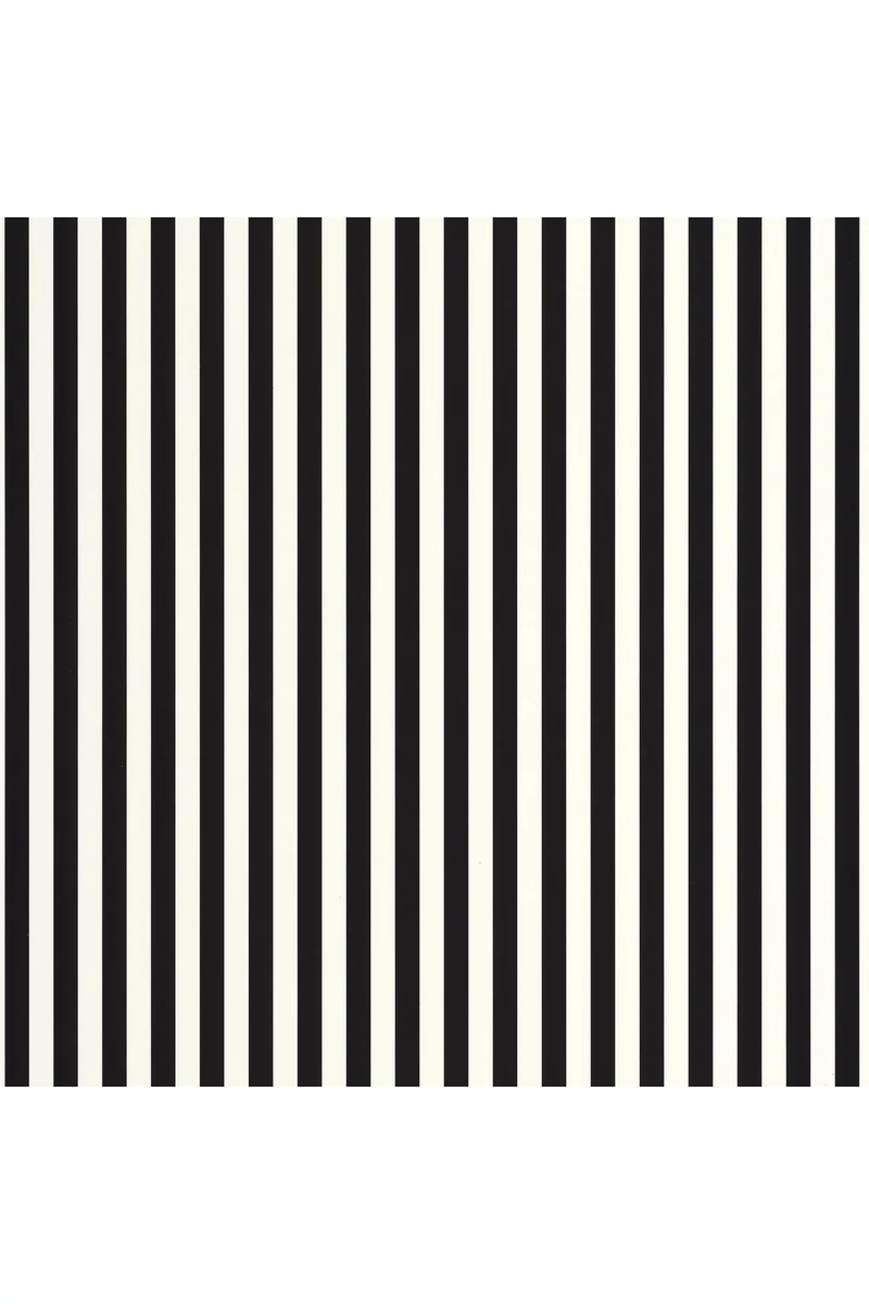 Caselio Modern vékony csíkos fekete-fehér vinyl tapéta Talea Noir Blanc 53 cm X 10 m