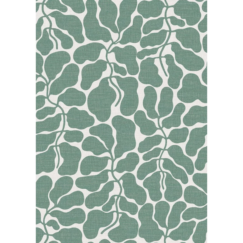 Boras Modern levélmintás zöld vlies tapéta My Secret Garden Green 49 cm X 10 m
