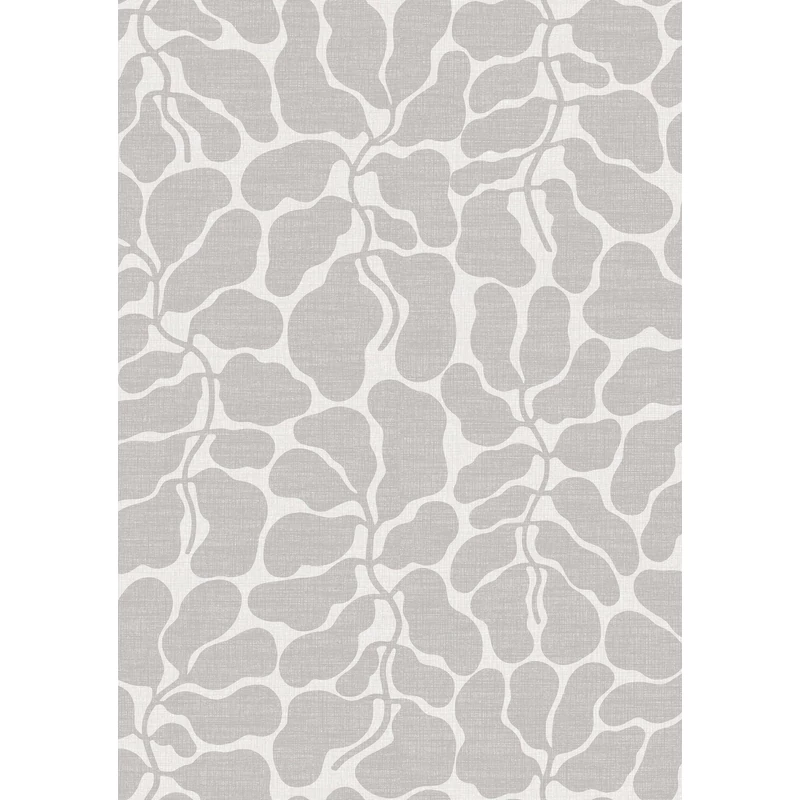 Boras Modern levélmintás szürke vlies tapéta My Secret Garden Grey 49 cm X 10 m