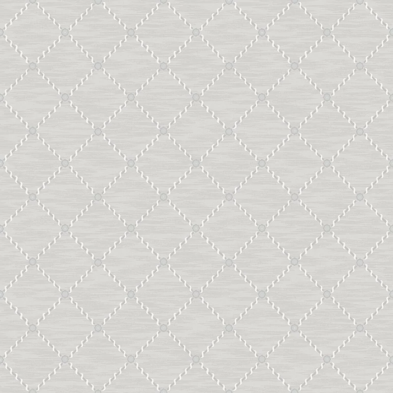 Boras Klasszikus rácsos szürke vlies tapéta Golden Trellis Grey 53 cm X 10 m