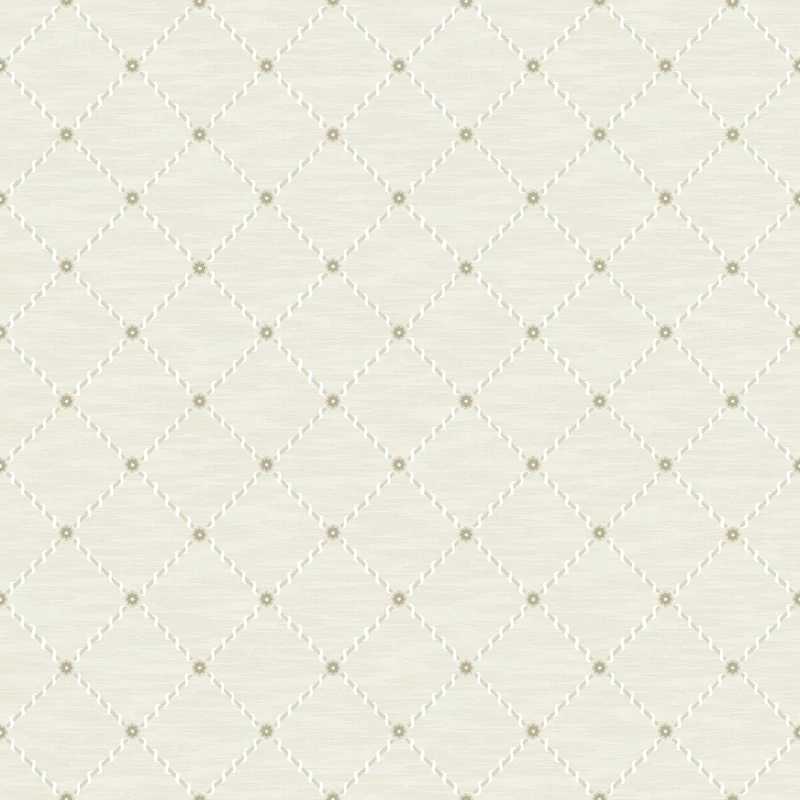Boras Klasszikus rácsos bézs vlies tapéta Golden Trellis Beige 53 cm X 10 m