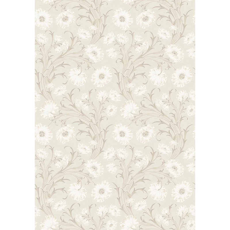 Boras Pipacsos romantikus bézs vlies tapéta Poppy Flow Beige 53 cm X 10 m
