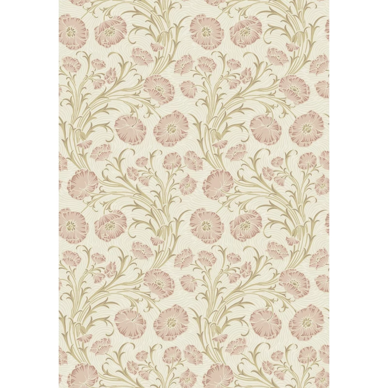 Boras Pipacsos romantikus rózsaszín vlies tapéta Poppy Flow Pink 53 cm X 10 m