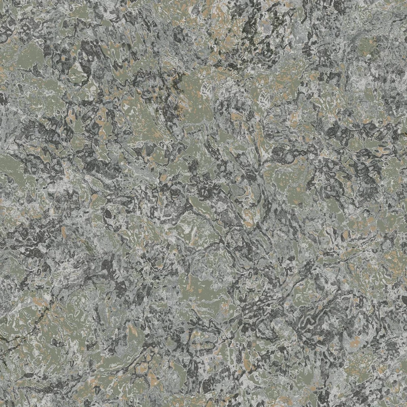 Boras Márvány mintás modern zöld vlies tapéta Travertine Green 53 cm X 10 m