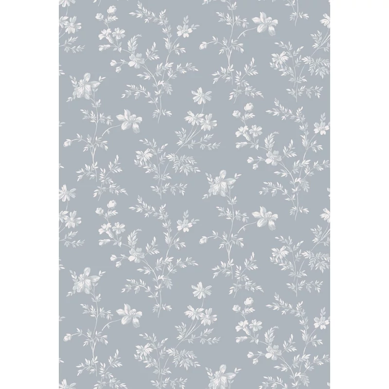 Boras Klasszikus virág mintás kék vlies tapéta Ängsblomma Blue 53 cm X 10 m