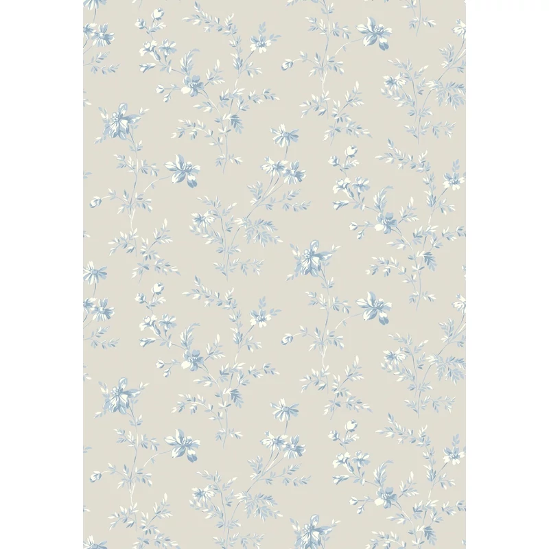 Boras Klasszikus virág mintás bézs vlies tapéta Ängsblomma Beige 53 cm X 10 m