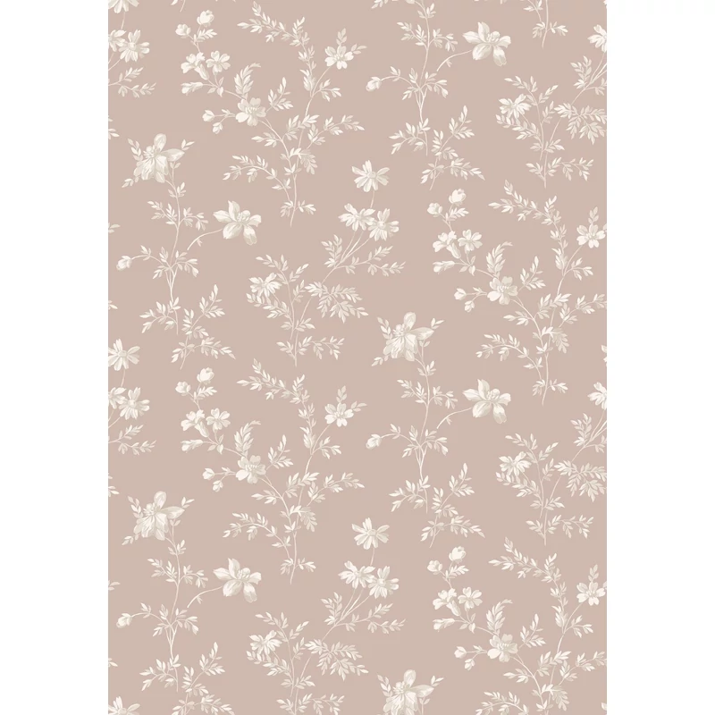 Boras Klasszikus virág mintás rózsaszín vlies tapéta Ängsblomma Pink 53 cm X 10 m