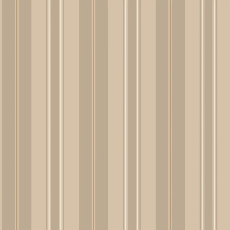 Boras Csíkos klasszikus bézs vlies tapéta arany csíkkal Gustaf Beige 53 cm X 10 m