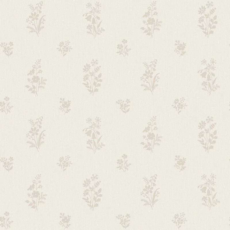 Boras Apró virágos klasszikus kék-bézs vlies tapéta Petit Fleurs Beige 53 cm X 10 m
