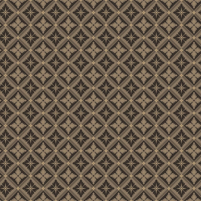 Boras Skandináv rácsos barna vlies tapéta Loka Brown 53 cm X 10 m