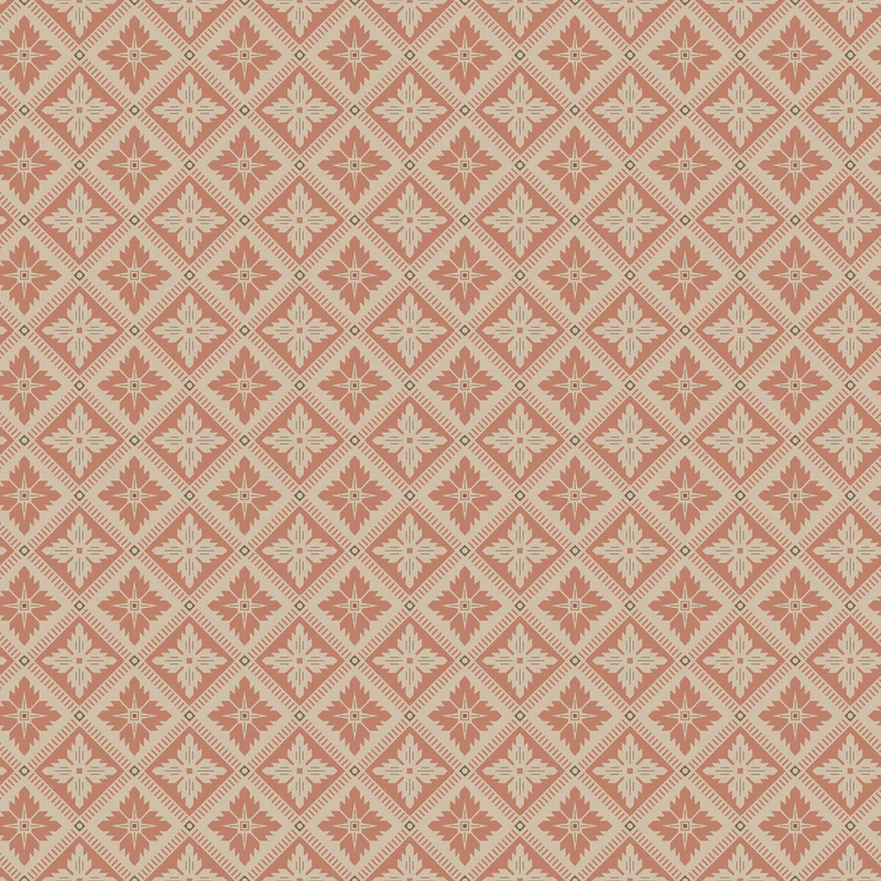 Boras Skandináv rácsos piros vlies tapéta Loka Red 53 cm X 10 m