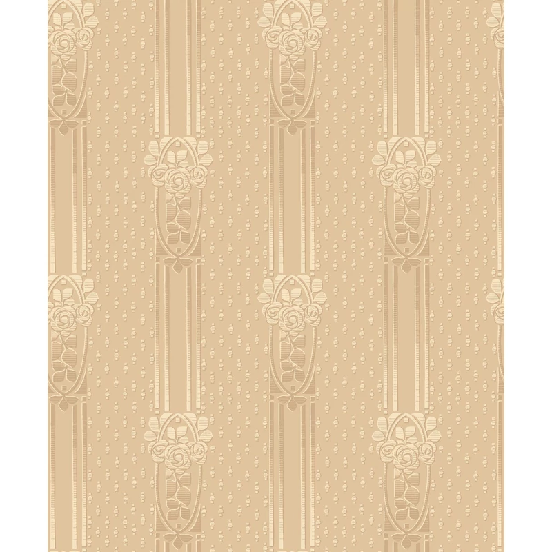 Boras Klasszikus sárga vlies tapéta görög oszlopokkal Ellen Yellow 53 cm X 10 m