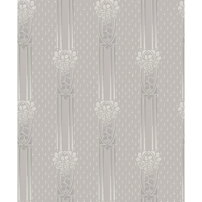 Boras Klasszikus szürke vlies tapéta görög oszlopokkal Ellen Grey 53 cm X 10 m