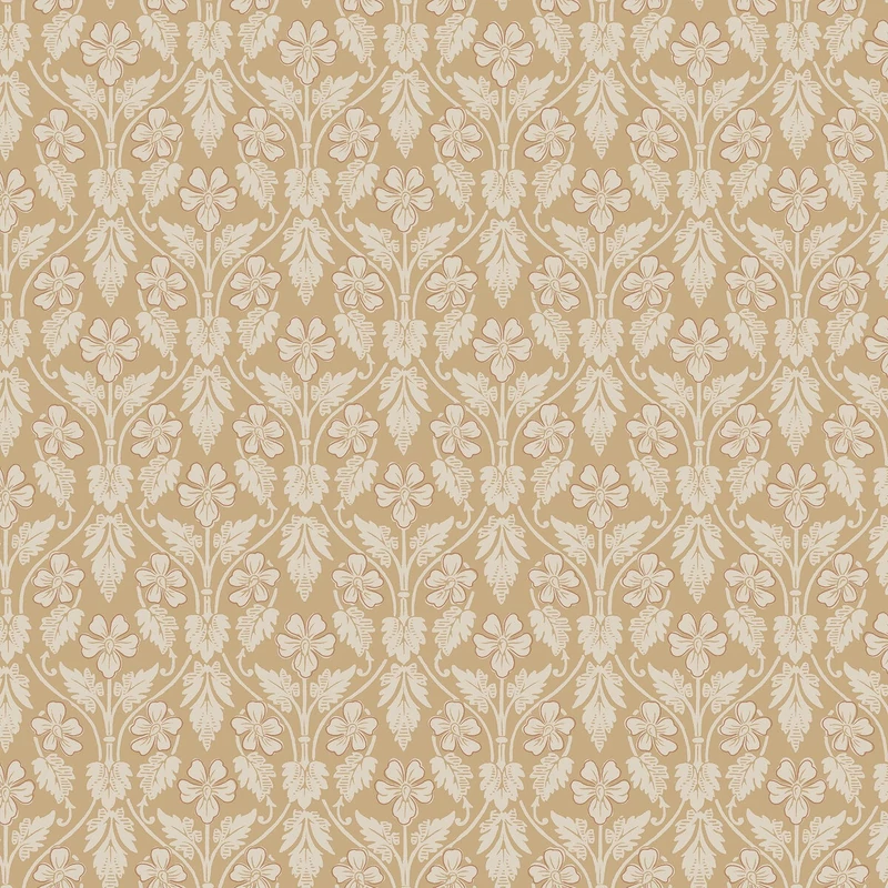 Boras Skandináv virág mintás sárga vlies tapéta Nora Yellow 53 cm X 10 m