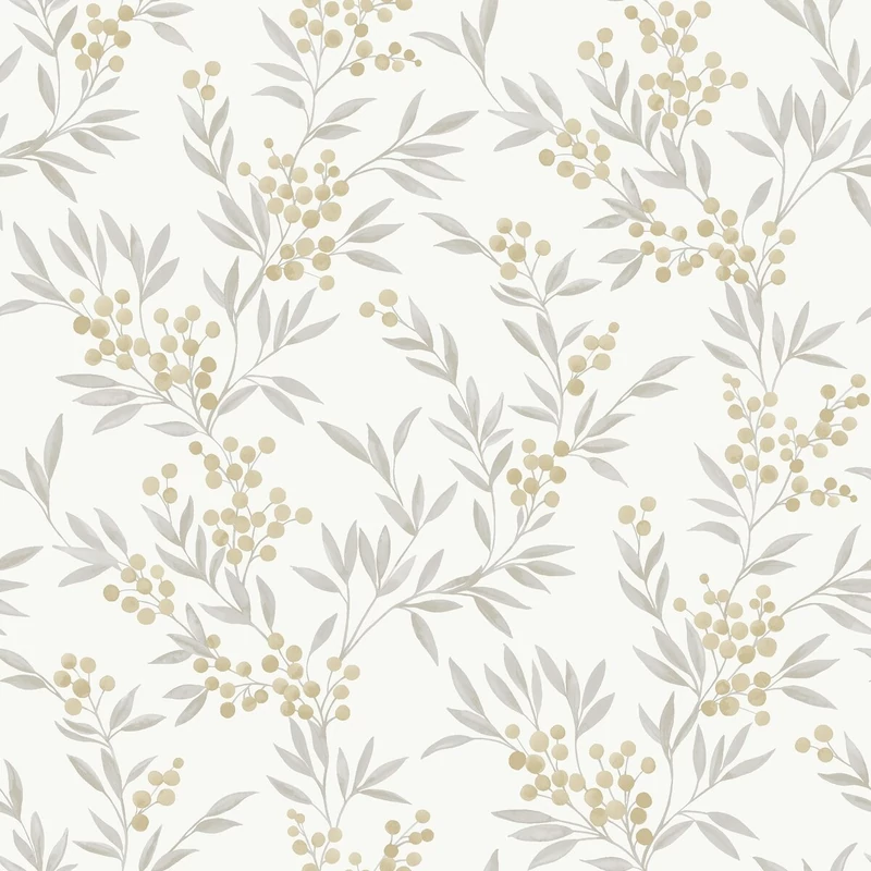 Boras Apró bogyós bézs vlies tapéta Forest Berries Multi 53 cm X 10 m