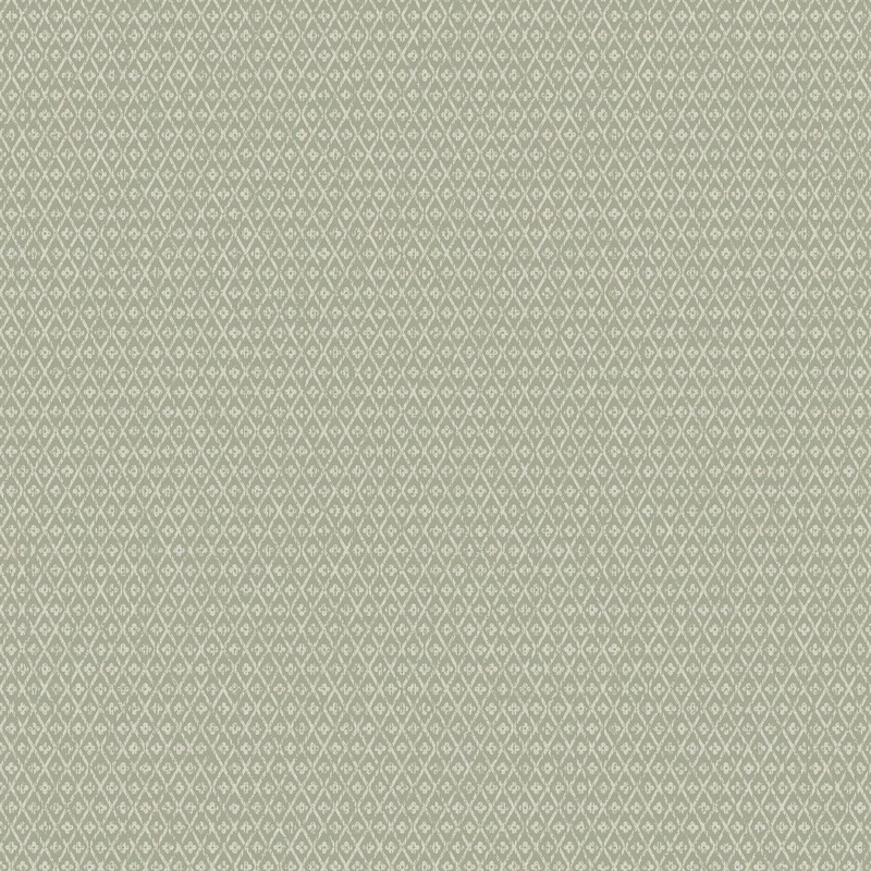 Boras Apró rácsos skandináv zöld vlies tapéta Willowherb Green 53 cm X 10 m