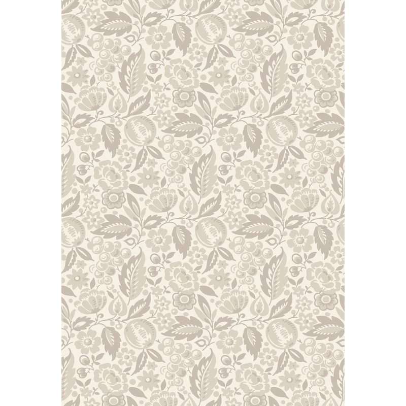 Boras Klasszikus gyümölcs mintás bézs vlies tapéta Elise Beige 53 cm X 10 m