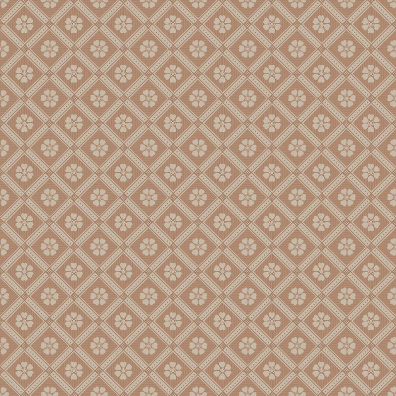 Boras Rácsos virágos skandináv piros vlies tapéta Love Red 53 cm X 10 m