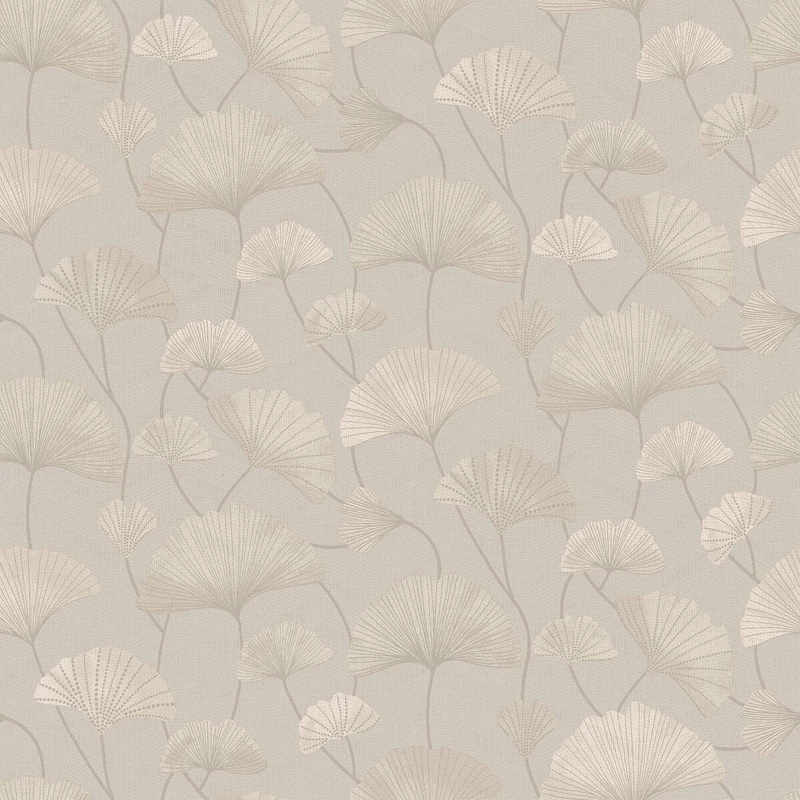 Boras Ginko mintás modern bézs vlies tapéta Sophia Beige 53 cm X 10 m