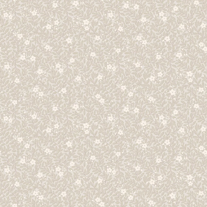 Boras Apró virágos bézs vlies tapéta Myrten Beige 53 cm X 10 m