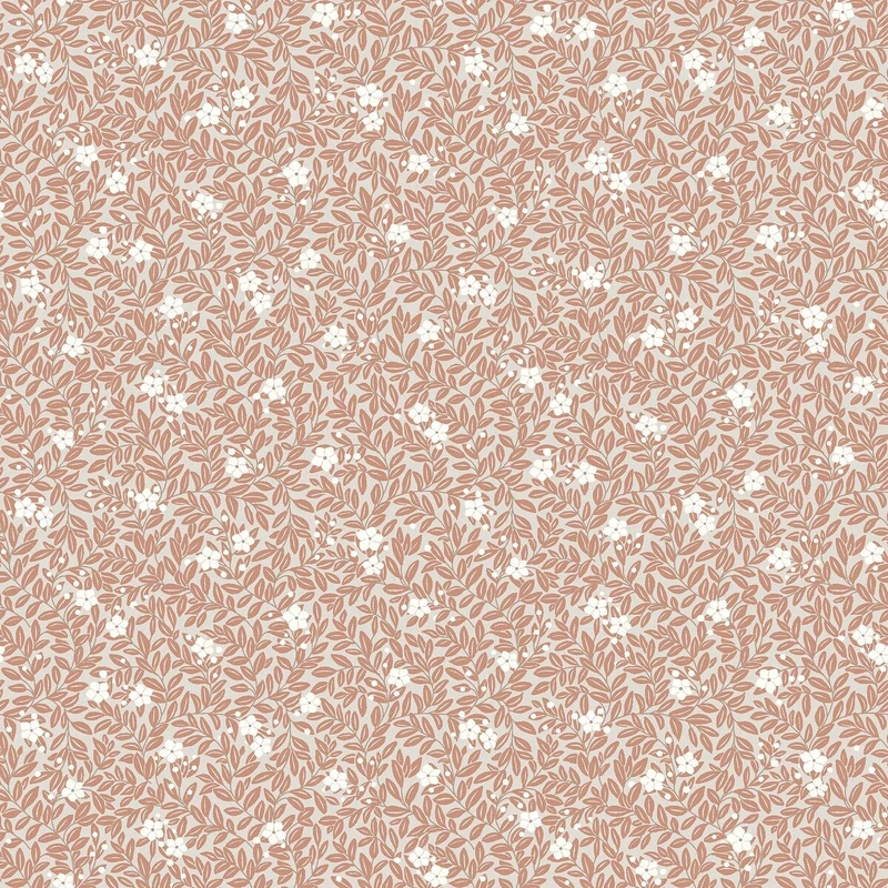 Boras Apró virágos piros vlies tapéta Myrten Red 53 cm X 10 m