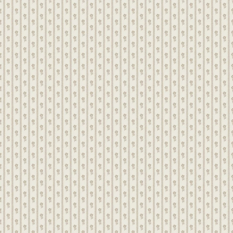 Boras Apró virágos csíkos bézs vlies tapéta Lilla Lyckan Beige 53 cm X 10 m