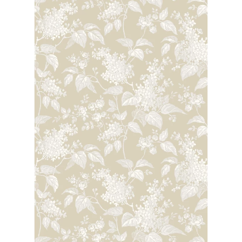 Boras Orgonás bézs vlies tapéta Syren Beige 53 cm X 10 m